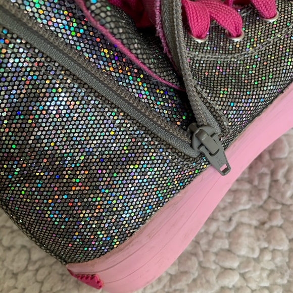 Lelli Kelly pink and silver high tops - Picture 14 of 16
